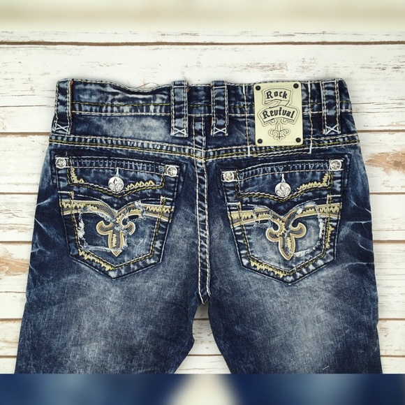 Rock Revival Low Rise Slim Bootcut 34” Inseam FIRM - Picture 2 of 6